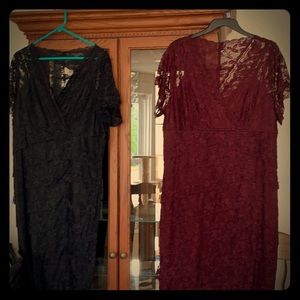 2 lace form fitting dresses